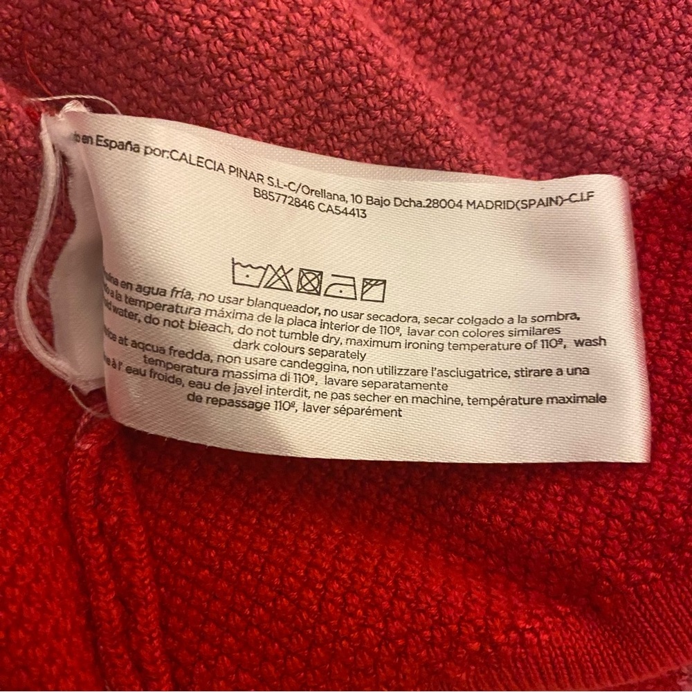 Compañia Fantastica Small Red Pink Striped Sweater - Picture 7 of 9